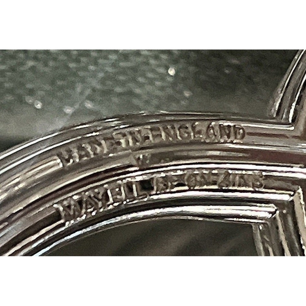 MCM Mayell Silverplate EP On Zinc 5 Arm Candelabra Made in England Two Tone - Picture 9 of 9